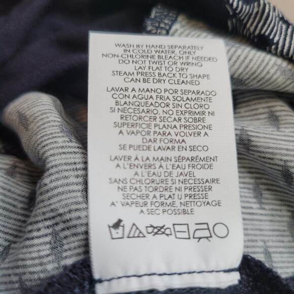 CAbi Size S Blue Polka Dot Cross Strap Navy Blue Tank Top Casual Lightweight - Picture 10 of 10